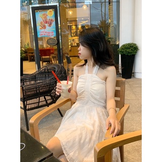 Đầm cổ yếm bèo có mút [ Hình thật shop chụp ]