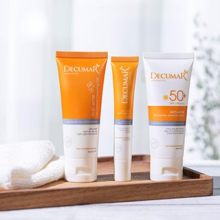 [NEW] Combo DECUMAR ADVANCED [Gel ngừa mụn, gel rửa mặt kiềm nhờn, kem chống nắng] (Decuma, advance]