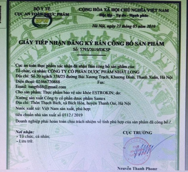 Estrokin Cân Bằng Nội Tiết Tố Nữ Làm Đẹp Da Lọ 30 Viên