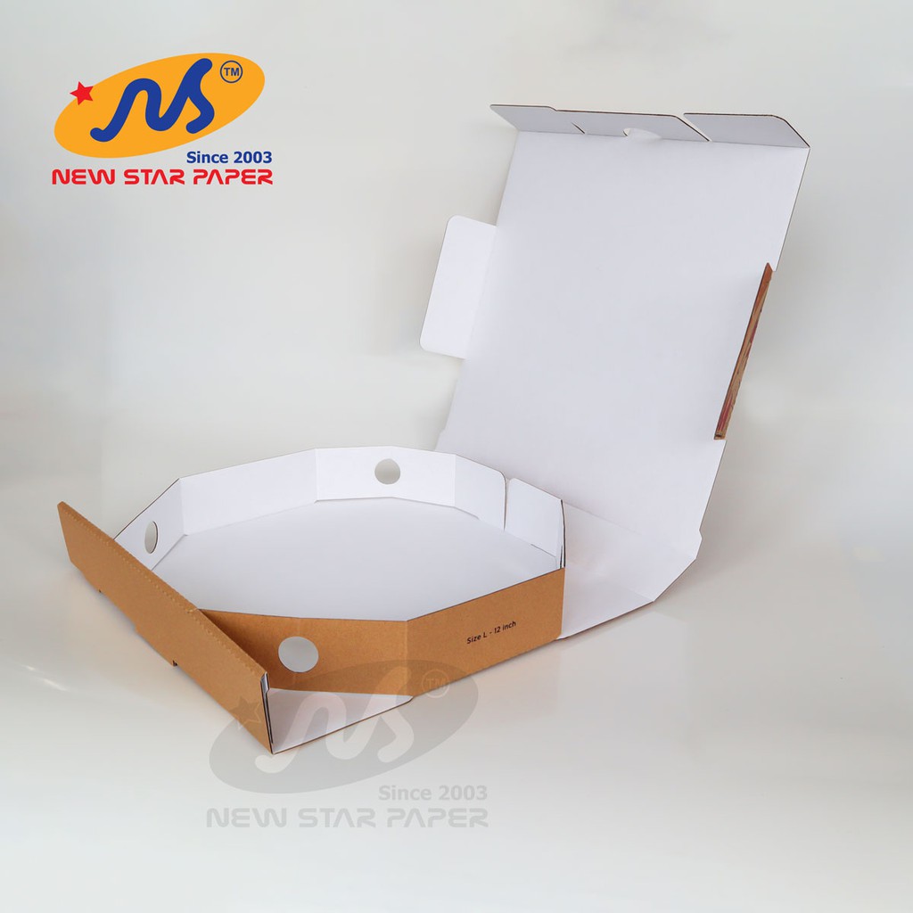 Size L - 32x32x5cm - Bó 10 hộp giấy pizza