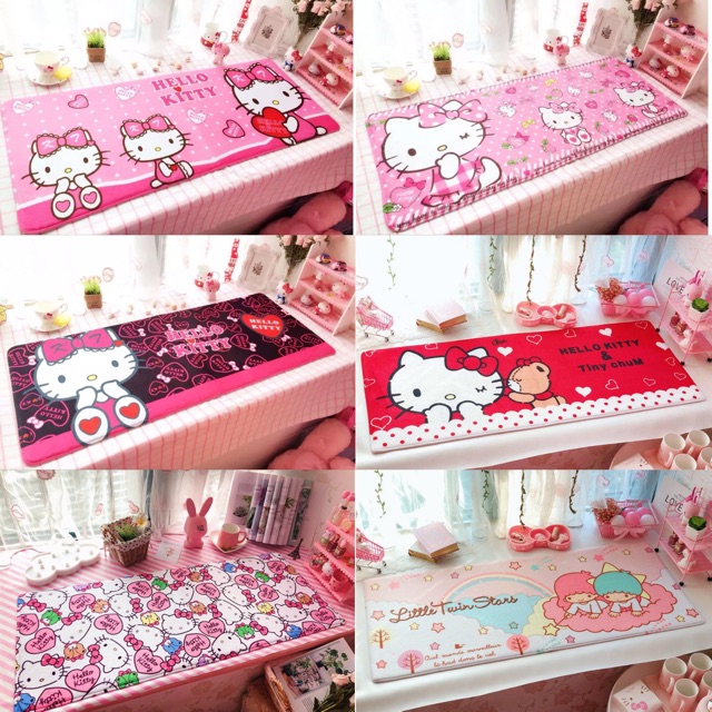 Thảm bông size 45*120cm Hello Kitty