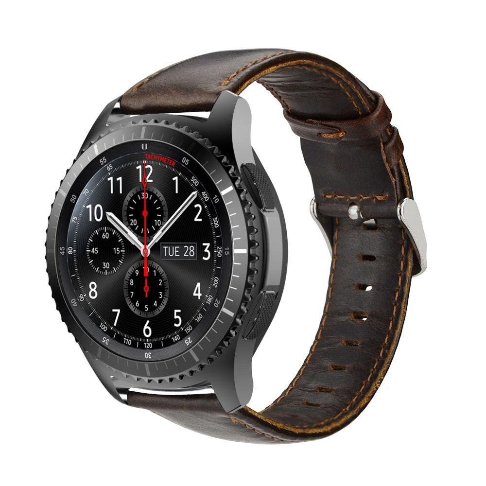 Sale 70% Dây đeo cổ tay bằng da cho đồng hồ Samsung Gear S3 Frontier/ Classic, coffee Giá gốc 200,000 đ - 102B46