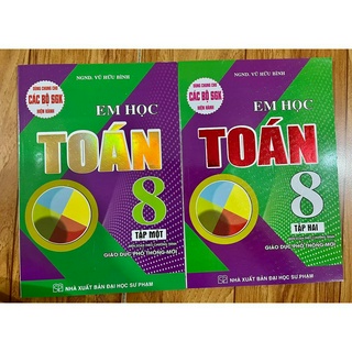 Sách - combo 2 cuốn em học toán 8 tập 1 + tập 2 theo chương trình gdpt mới