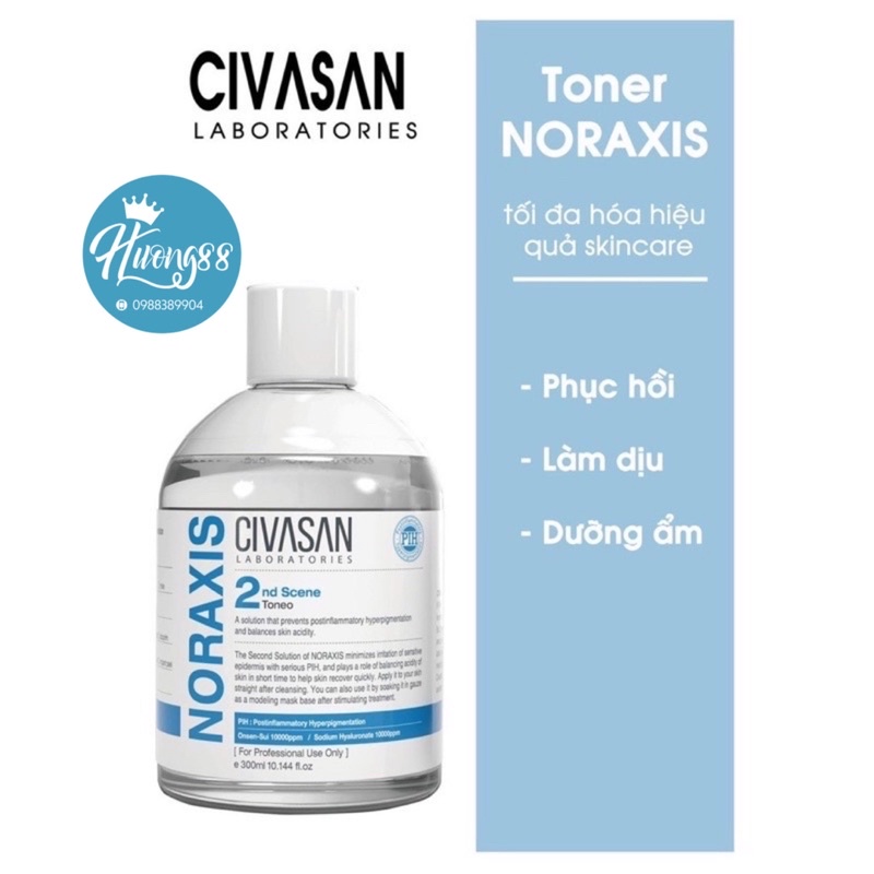 Toner Civasan Noraxis 2nd Scene Dành Cho Da Mỏng Yếu 300ml