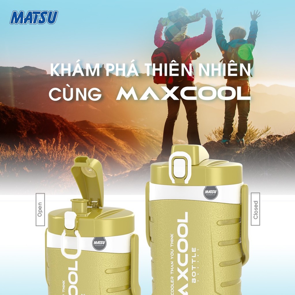 Bình giữ nhiệt Max Cool Nhựa Duy Tân dung tích 1.5L - Kích thước 13,7 x 13 x 24,7 cm