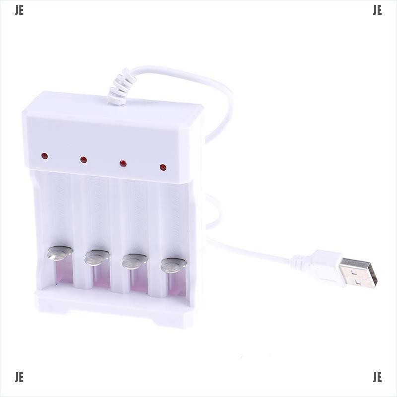 Đầu sạc pin 4 khe kết nối cáp USB chất lượng cao tiện dụng