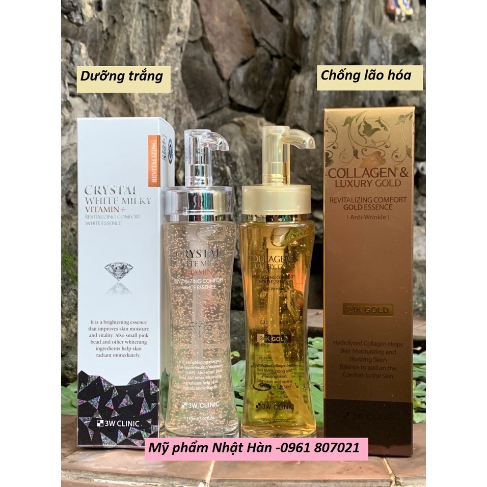 Serum/Tinh chất Vàng Collagen Luxury Gold 3W Clinic 150ml