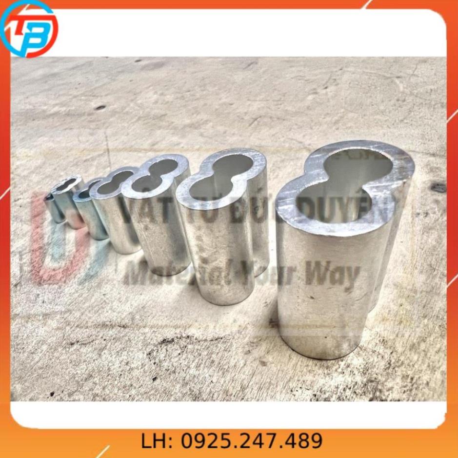 Đầu nhôm cốt nhôm khóa dây cáp Phi [ 6mm ] CÁP THÉP Thái Bình VinàN