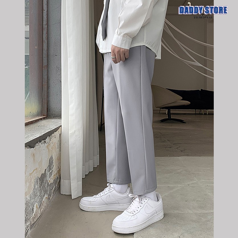 Quần tây ống suông, Quần âu nam baggy 9 tấc phong cách Hàn Quốc | BigBuy360 - bigbuy360.vn
