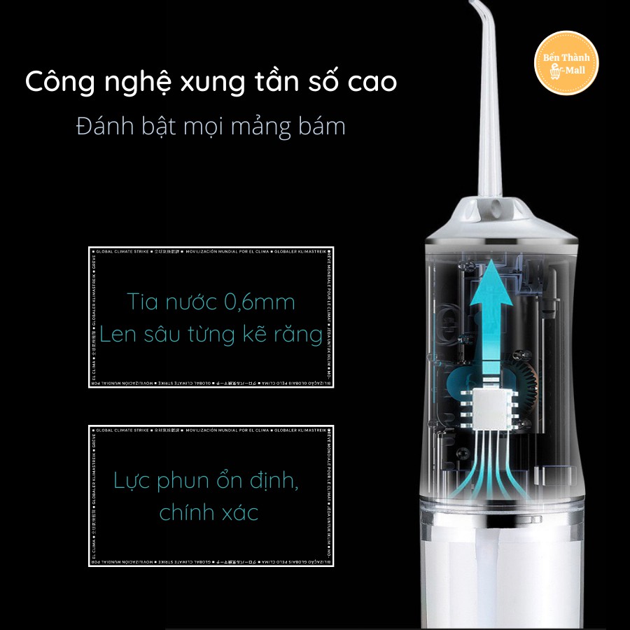 ✈️ [Freeship] Máy tăm nước vệ sinh răng miệng Oral irrigator PSS-6886 [Công Nghệ Chống Nước IPX7]