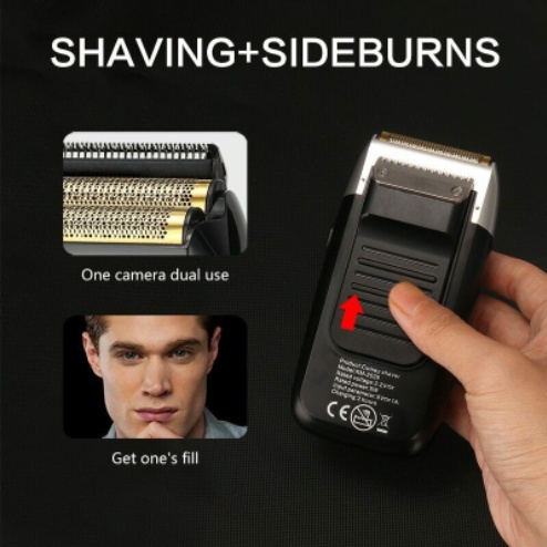 ✨Bảo hành 12 tháng✨ Máy cạo râu Kemei-2026 lưỡi kép có 3 mức tốc độ màn hình LCD, động cơ mạnh mẽ tặng dao dạo alin
