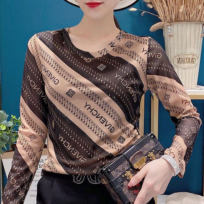 Áo Thun Nữ Dài Tay Cổ Tròn Thời Trang Hàn