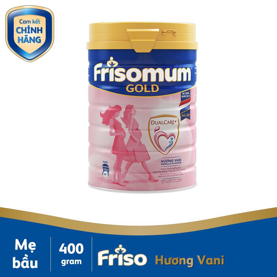Sữa bột Frisomum Gold hương vani 400g- HSD 01/2024