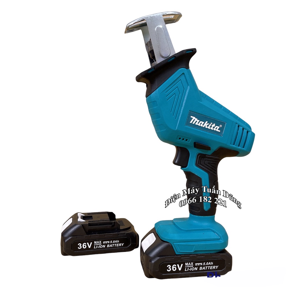 Máy cưa kiếm dùng pin Makita 36V, 2 PIN, 100% DÂY ĐỒNG - TẶNG 4 LƯỠI CƯA