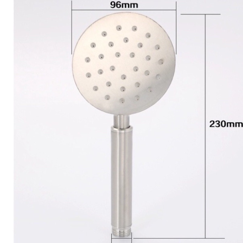 Tay sen tắm vòi hoa sen chất liệu inox 304 bóng kiểu dáng tròn chuẩn cao cấp - QM061