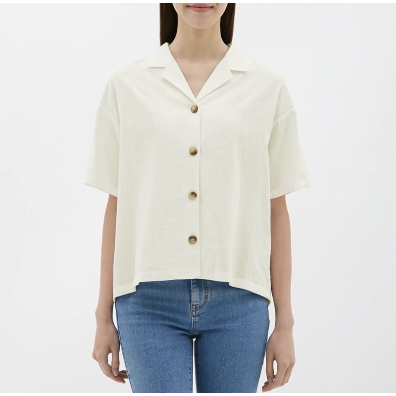 Áo linen Gu Uniqlo - dư xịn