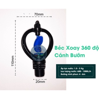 15 Béc xoay 360 độ phun mưa tiết kiệm nước