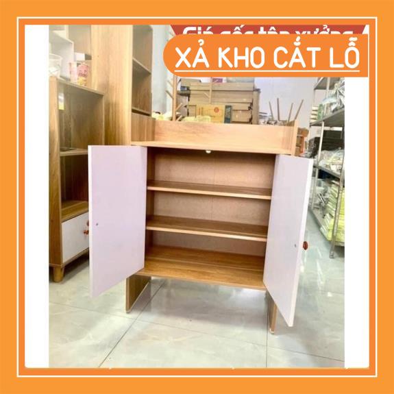 Tủ Giày Gỗ Kệ Để Dép Đa Năng, Tủ Có Cửa Đựng Đồ Tiện Ích