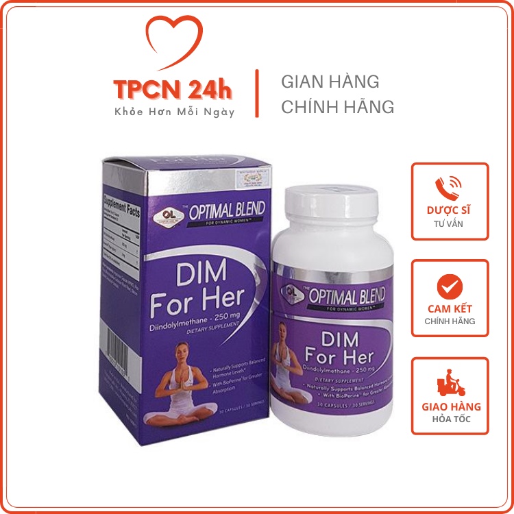 TPBVSK DIM For Her – Hỗ trợ cân bằng nội tiết tố nữ