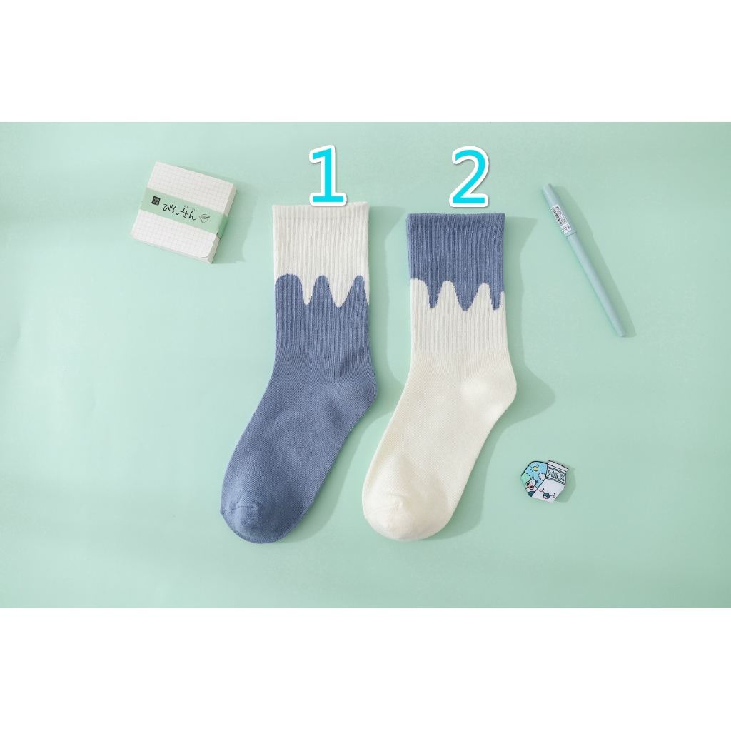 Vớ cotton màu sắc ngọt ngào thời trang cho nam và nữ