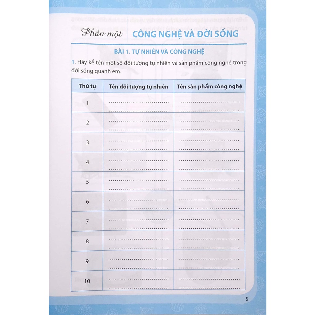 Sách VBT Công Nghệ 3