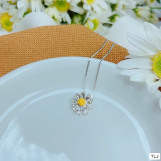 Dây chuyền bạc hoa cúc hoạ mi