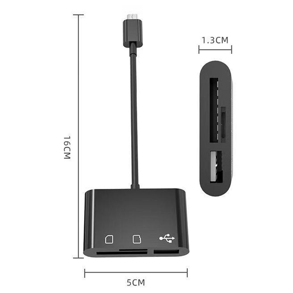 Đầu Đọc Thẻ Nhớ Usb 2.0 Otg 3 Trong 1