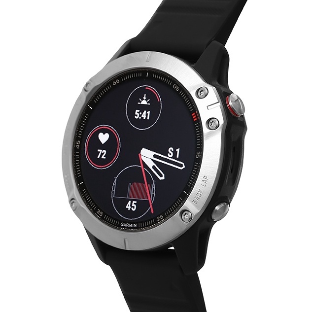 Đồng hồ thông minh Garmin Fenix 6 Đen kháng nước 10ATM đo nồng độ SPO2 màn hình MIP 1.3&quot; - Chính hãng BH 12 tháng