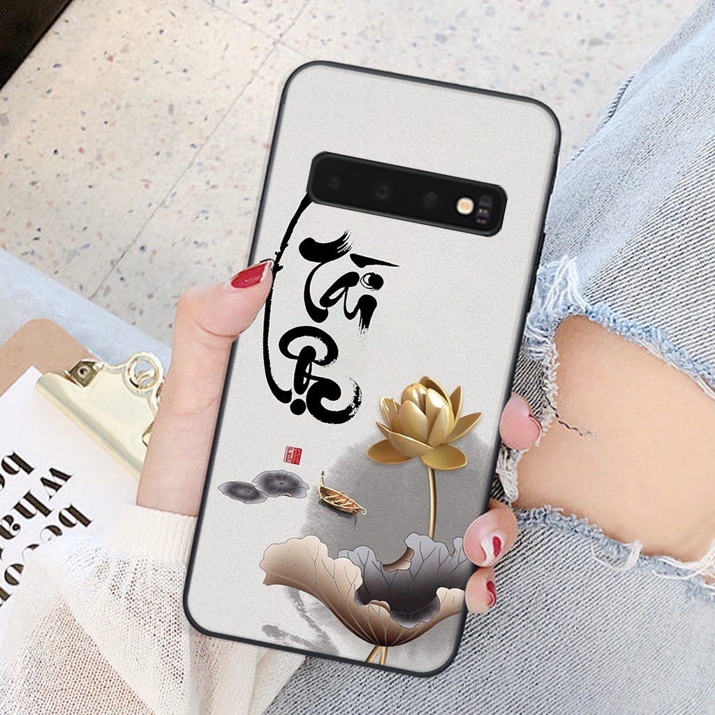 Ốp lưng Samsung Galaxy S10 / S10 PLUS / S10 5G in hình chữ tài chữ lộc, Cha Mẹ, bình an SIÊU ĐẸP