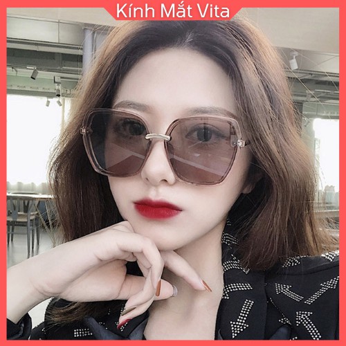 Kính Mát Nữ Mắt Đa Giác Cầu Kính Kim Loại Tròn Kiểu Dáng Sang Chảnh Dạo Phố, Đi Biển | BigBuy360 - bigbuy360.vn