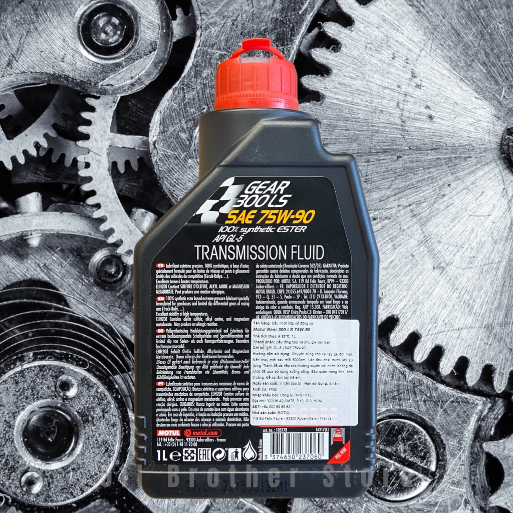 Nhớt hộp số Motul 300 Gear LS 75W90 - Maxima Gear Oil 75W90 API GL-5