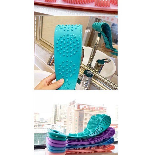 DÂY TẮM CHÀ LƯNG 2 MẶT CHẤT LIỆU SILICONE LOẠI 1 MỀM, DẺO, TỐT CHO DA