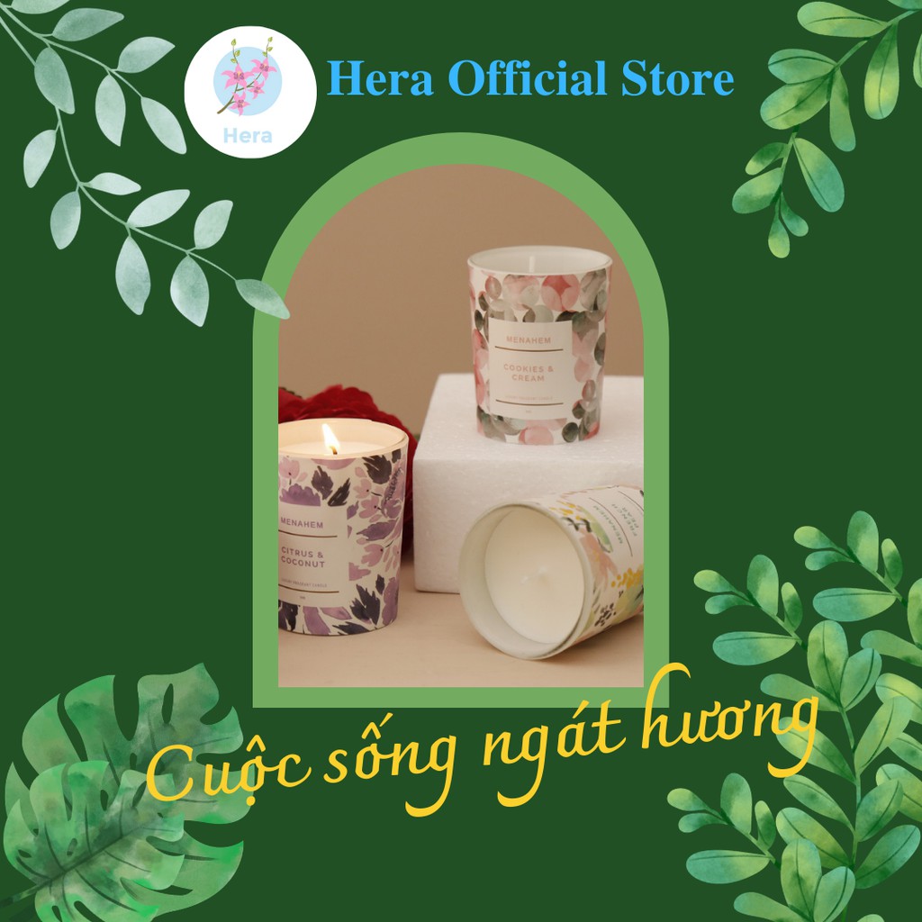 Set Nến Thơm Candle Cup Thơm Phòng Giá Rẻ Sáp Nến Thiên Nhiên Khử Mùi Thư Giãn Menahem 50g NEN10