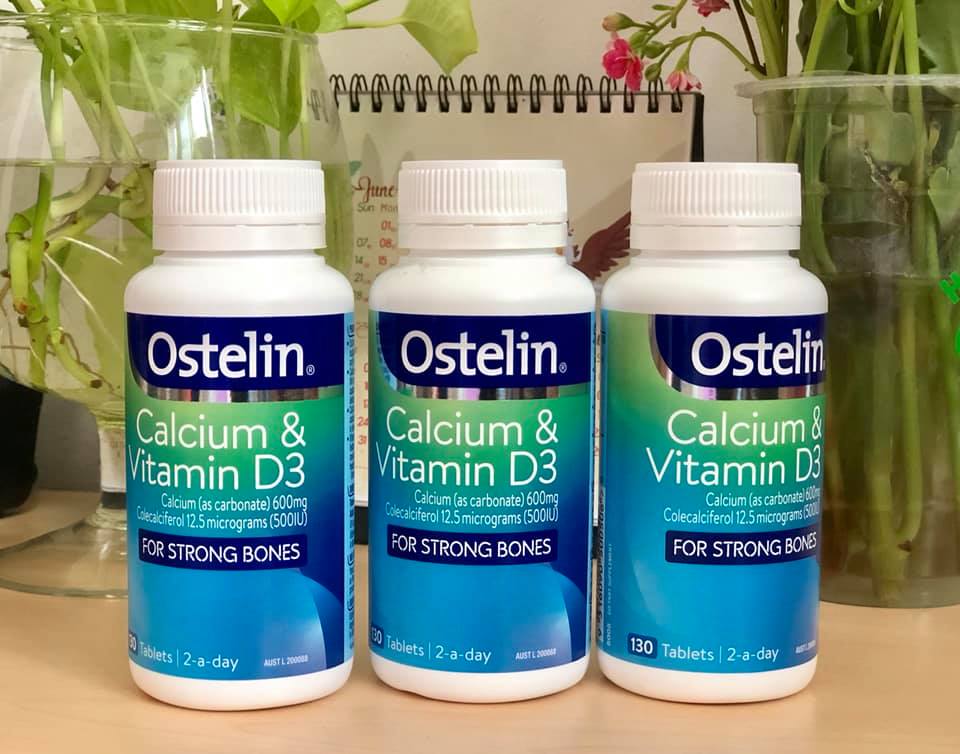 Ostelin Calcium & Vitamin D3- Canxi cho bà bầu 130 viên mẫu mới