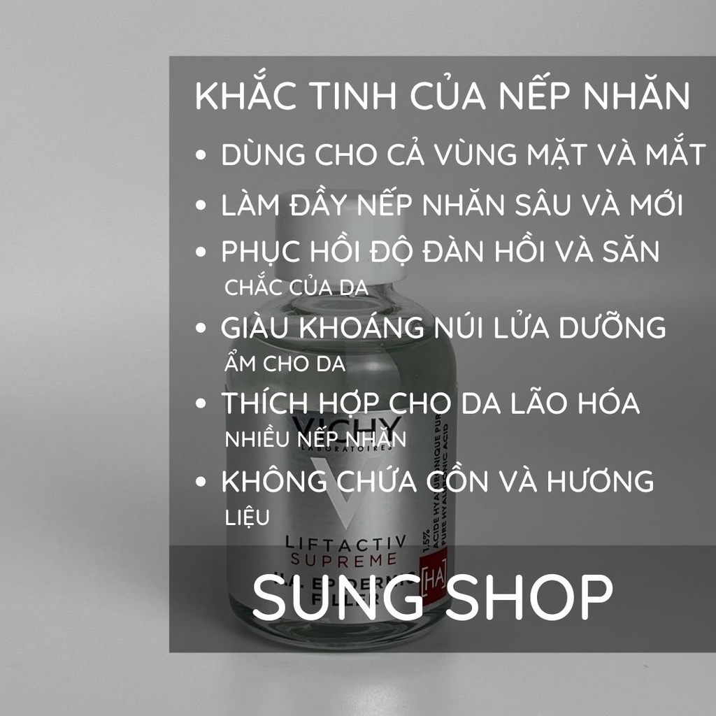 [Cao Cấp] Serum mờ nếp nhăn Vichy Liftactiv Supreme HA Filler giảm nếp nhăn hiệu quả