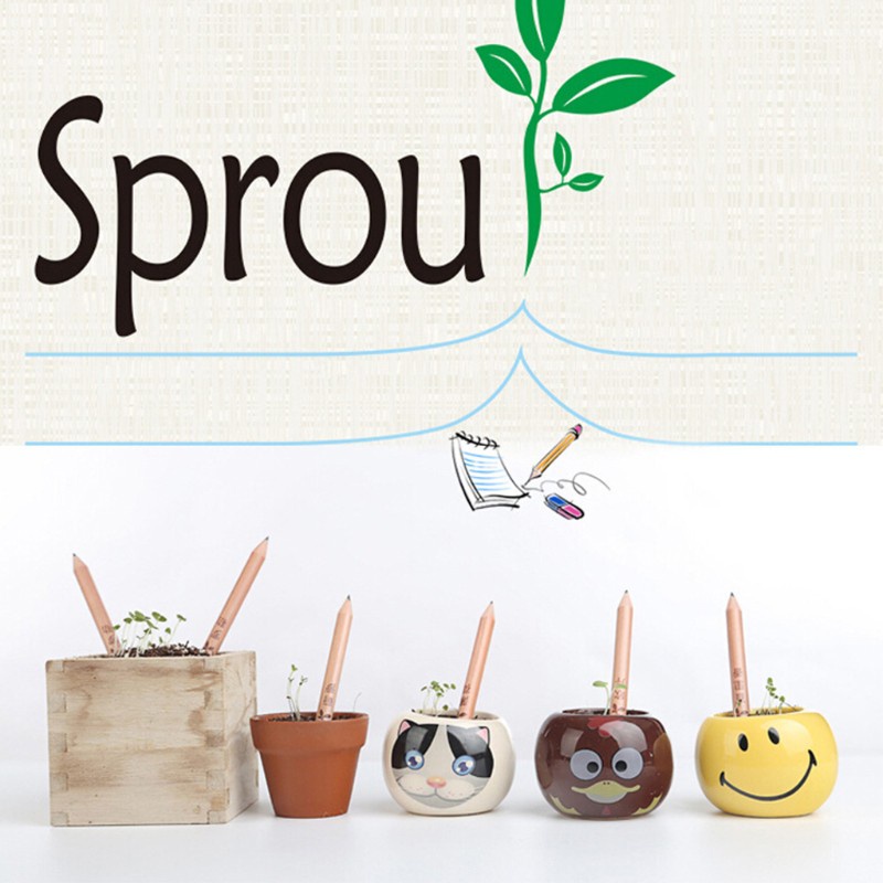 love* 8 PCS/Set Sprouting Bud Sprout Pencil Plant - Herb Basil Tomato Green Pepper