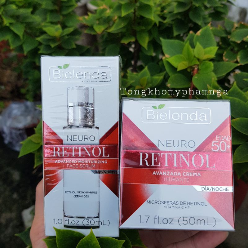 Kem / Serum Bielenda Retinol Neuro trẻ hoá,  căng mịn da, mờ nhăn thâm sẹo