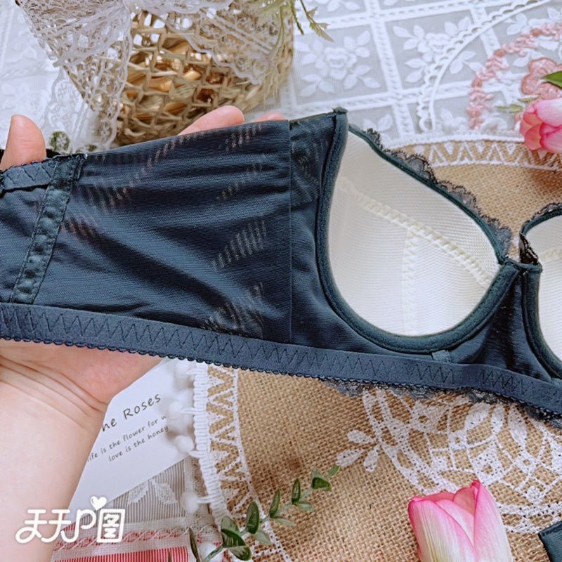 Áo lót ren mút mỏng có gọng ren thêu hoa 3D