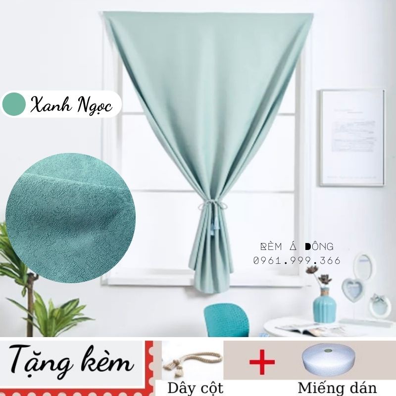 (NHIỀU SIZE) Rèm Cửa Dán Tường Á Đông, rèm cửa sổ chống nắng treo phòng ngủ, giường tầng, dán bếp, màn cửa decor