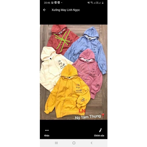 Áo hoodie I Like thỏ in tay DA6