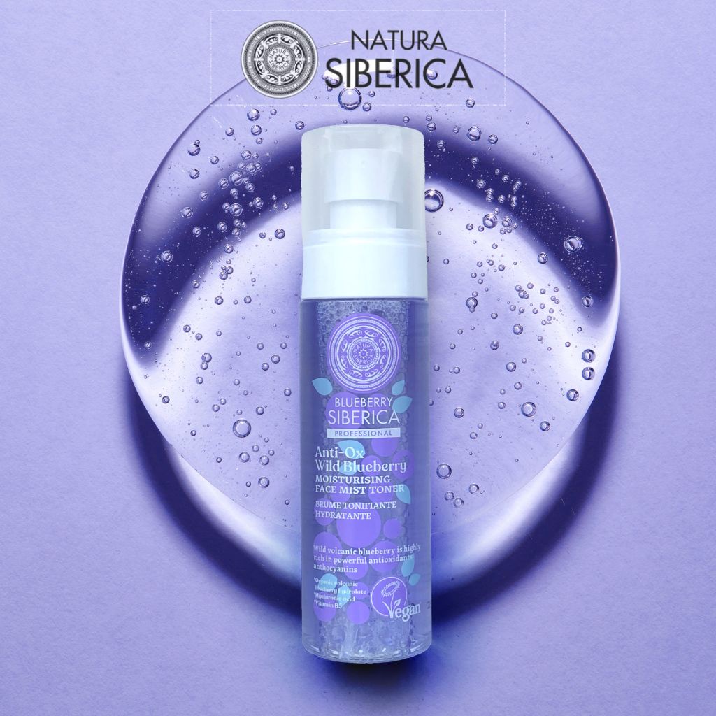 Xịt khoáng Natura Siberica dưỡng ẩm Blueberry Siberica Professional 100ml