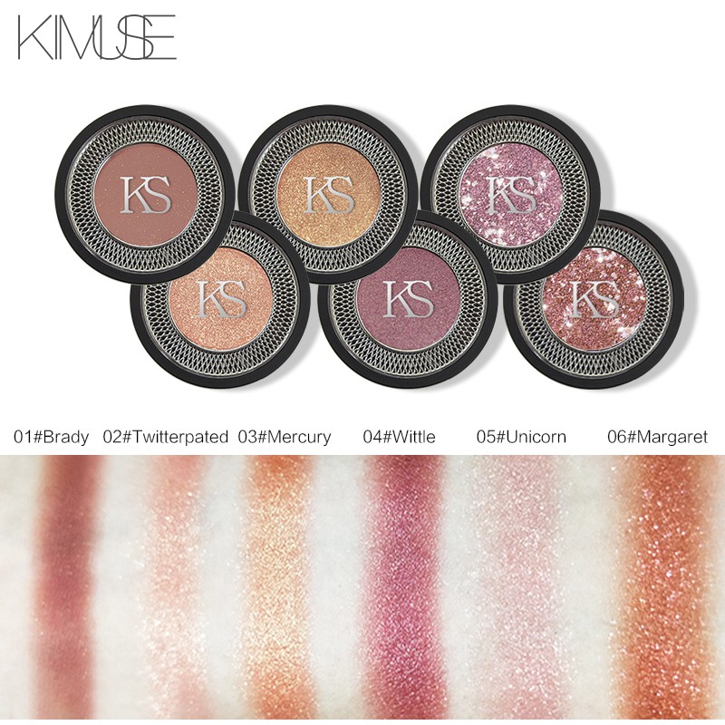 Phấn mắt KIMUSE phối nhũ lấp lánh chống nước lâu trôi 6 màu tuỳ chọn 4g | BigBuy360 - bigbuy360.vn