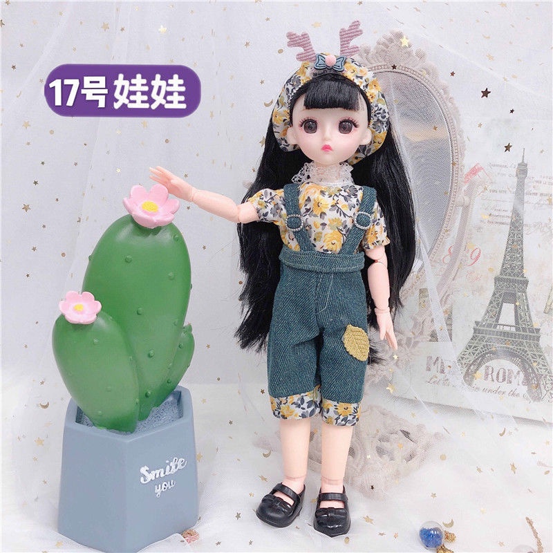 Búp bê barbie 3D xinh xắn với 20 khớp cử động 30cm