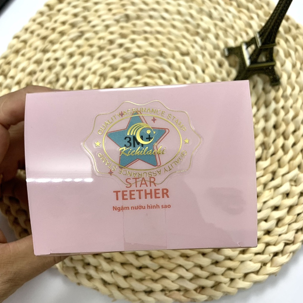 Gặm nướu cho bé hình sao, ngậm nướu cho bé silicon Kichilachi xuất Nhật