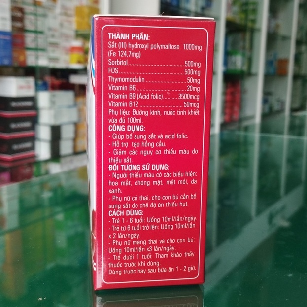 Fe+++ Unifrance - Hỗ trợ bổ sung sắt, vitamin cho phụ nữ mang thai (hộp 4 vỉ x 5 ống)
