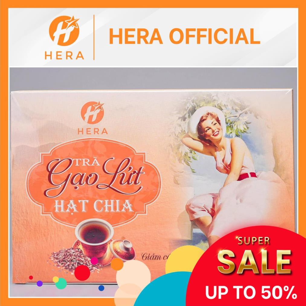 Trà gạo lứt hạt chia HERA – Trà giảm cân đào thải mỡ thừa, không tác dụng phụ