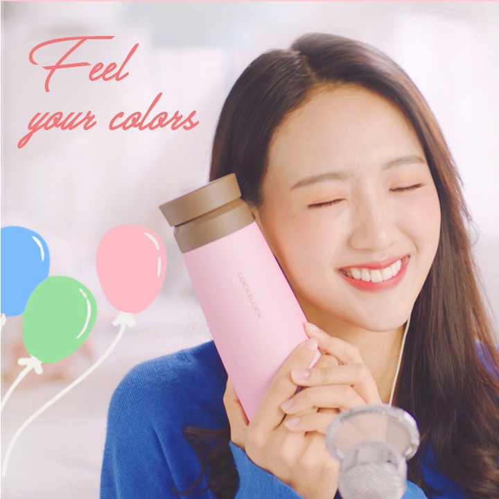 Bình Giữ Nhiệt I.D Tumbler Bằng Thép Không Gỉ Lock&amp;Lock LHC4230 450ml Hồng