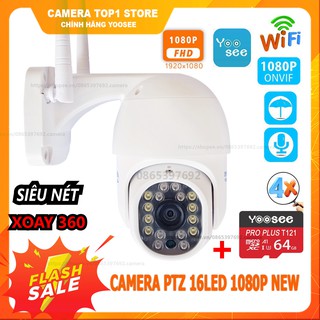 Camera IP Yoosee Ngoài Trời PTZ 16LED 2.0Mpx FHD 1080P Siêu Nét,Kèm Thẻ Nhớ Chuyên Dụng