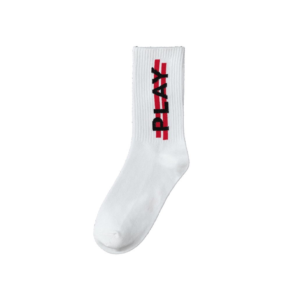 Tất bắp chân bằng cotton màu trơn họa tiết chữ cái phong cách hiphop đường phố Harajuku Nhật Bản cho nam