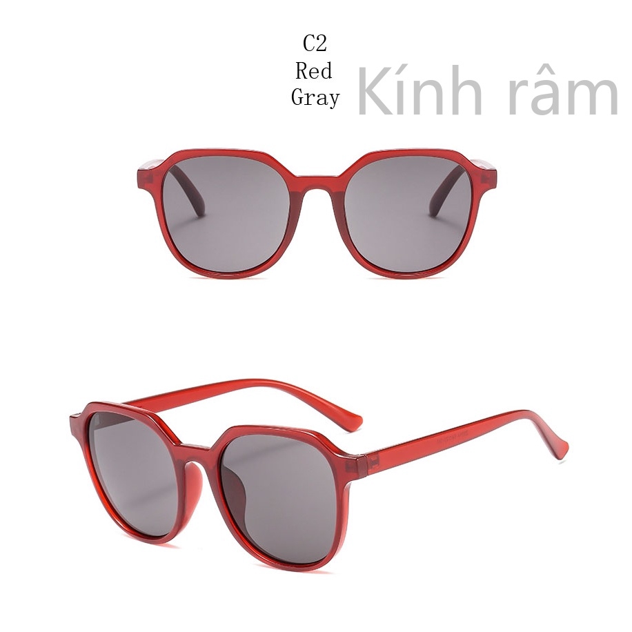 Kính mát gọng tròn vintage thời trang 3314